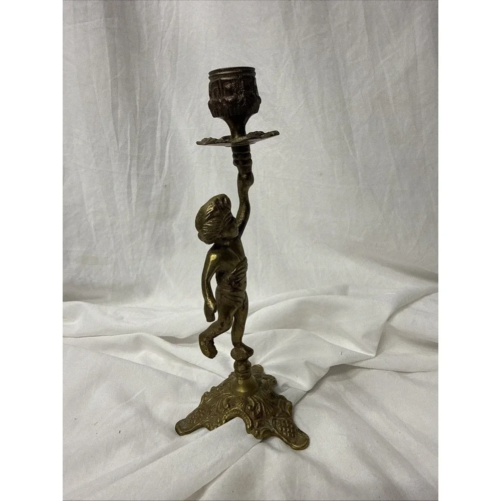 Vintage Celestial Brass Cherub 9
